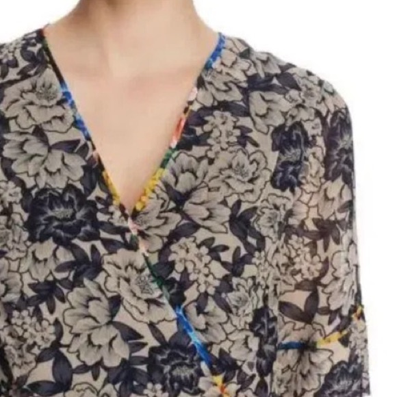 Jade Johnny Was Floral Print Wrap Midi Dress - Picture 2 of 9